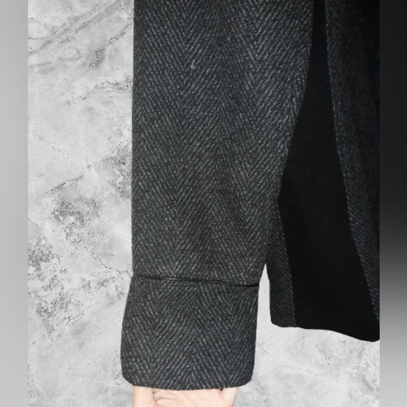 💚SALE💚 Faded Glory Size Small Pea-Coat, Gray & Black - Picture 4 of 6